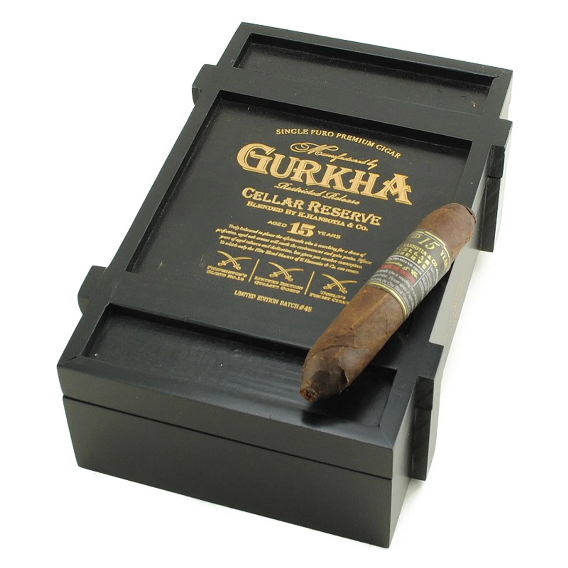 gurkha-cellar-reserve-limitada-15-year-solara-double-robusto-20-li-puro-4948513745299-sw2048sh2048 Gurkha Cellar Reserve Limitada 15 Year Solara Double Robusto 20'li Puro - Görsel 1