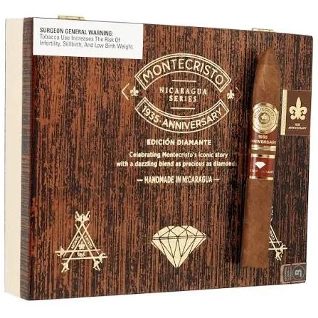 montecristo-1935-anniversary-nicaragua-edicion-diamante-grande-60-x-6-10-lu-79638647-sw447sh447 Montecristo 1935 Anniversary Nicaragua Edicion Diamanté Grande (60 X 6) 10'lu - Görsel 1