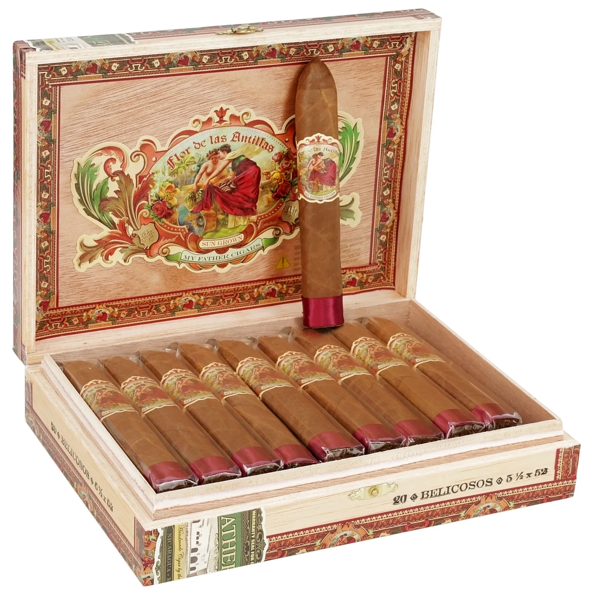 my-father-flor-de-las-antillas-belicoso-5-2-52-20-li-puro-2092842273979-sw3835sh3835 My Father Flor De Las Antillas Belicoso 5/2 * 52 - 20'li Puro - Görsel 1