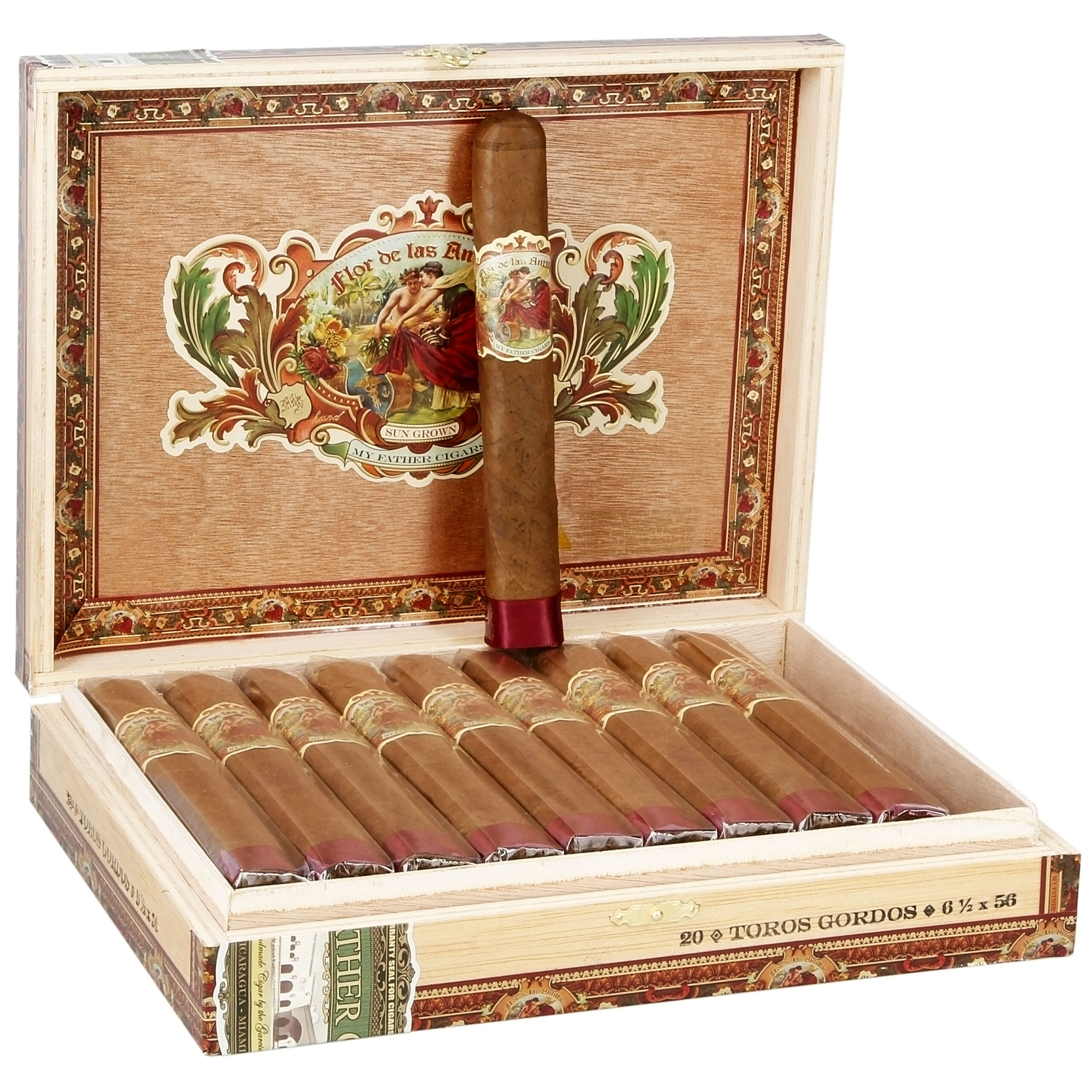 112735_0 My Father Flor De Las Antillas Toro Gordo (20'li Kutu) Puro ürün görseli