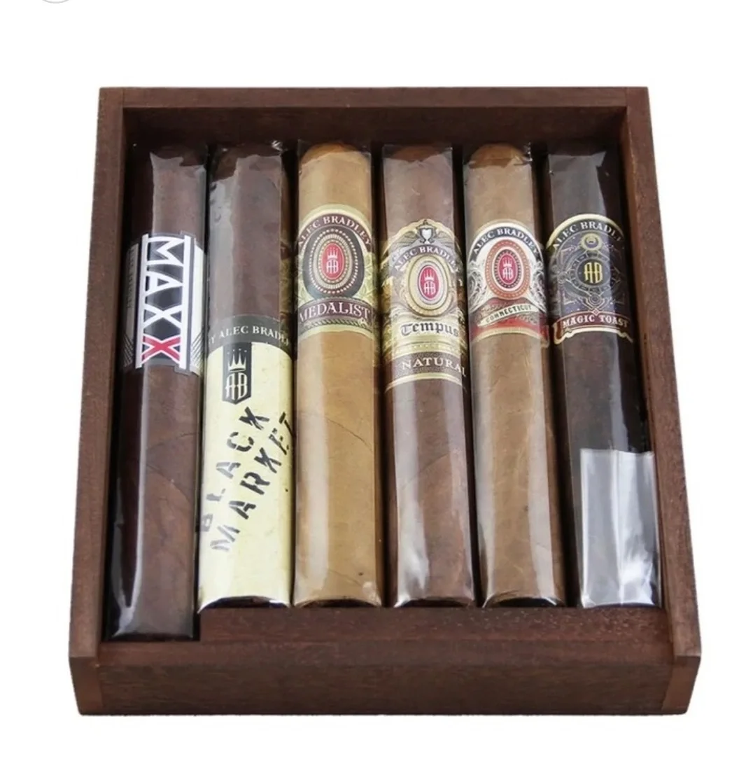 alec-bradley-premium-plus-collection-sampler-6-li-97407811-sw1076sh1117 Alec Bradley Premium Plus 6'lı Tadım Puroları Gordo - Görsel 1