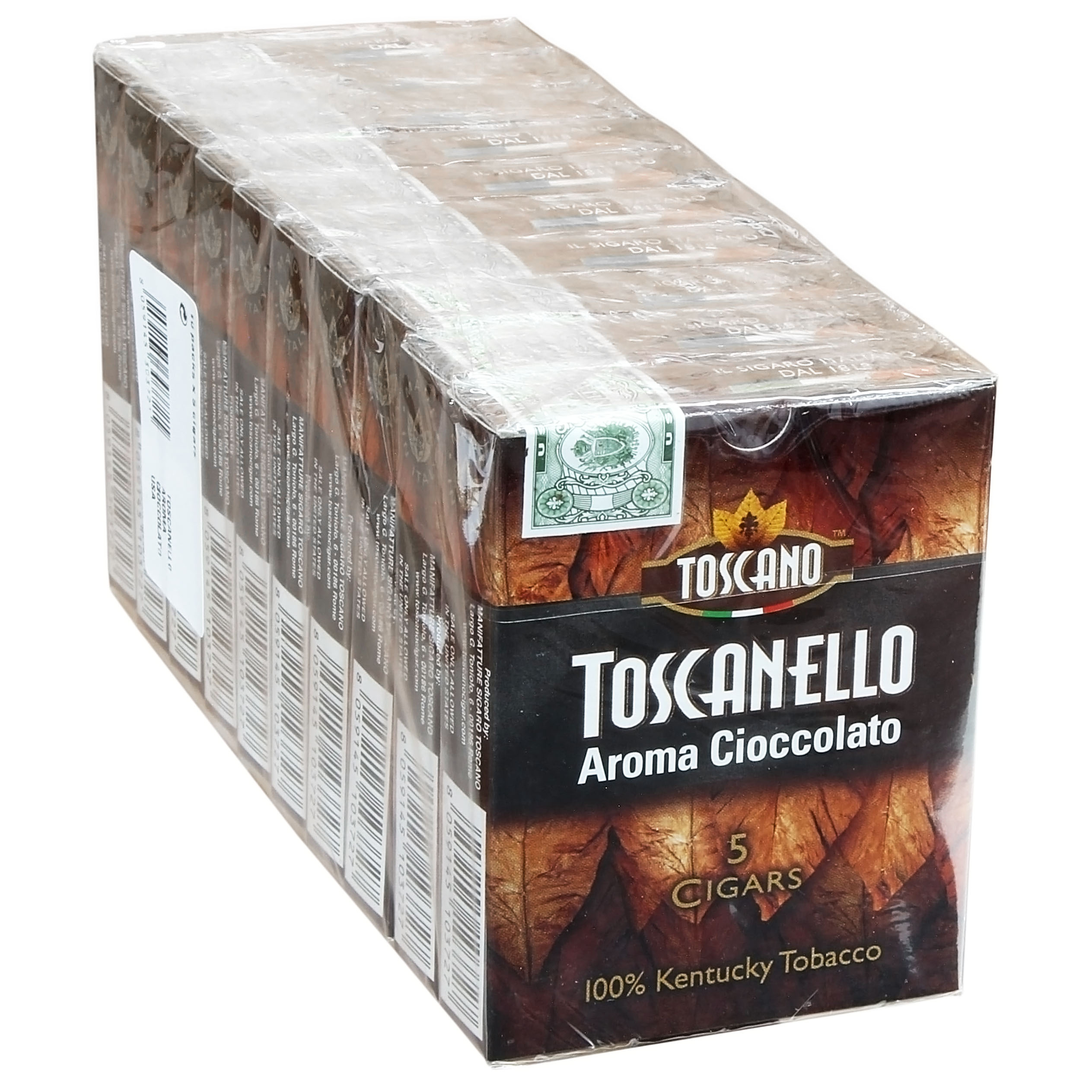 249070_0 Toscanello Nero Çikolata (Chocolate) 50 Adet Küçük Puro - Görsel 1