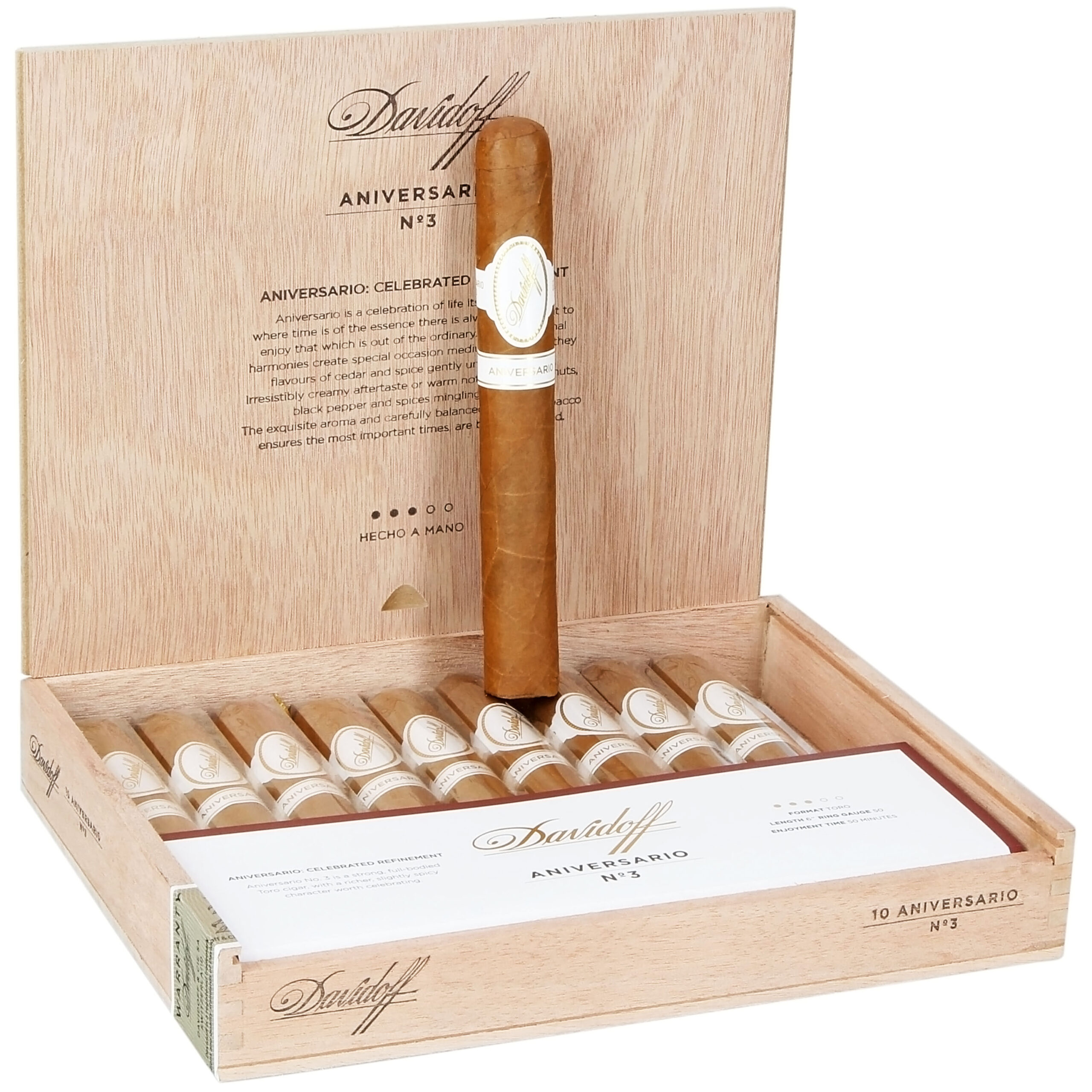 138318_0 Davidoff'un 80. yılına özel üretilen Aniversario No. 3 - 10'lu Puro - Görsel 1