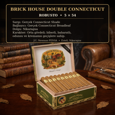 Brick House Double Connecticut Robusto 25'li